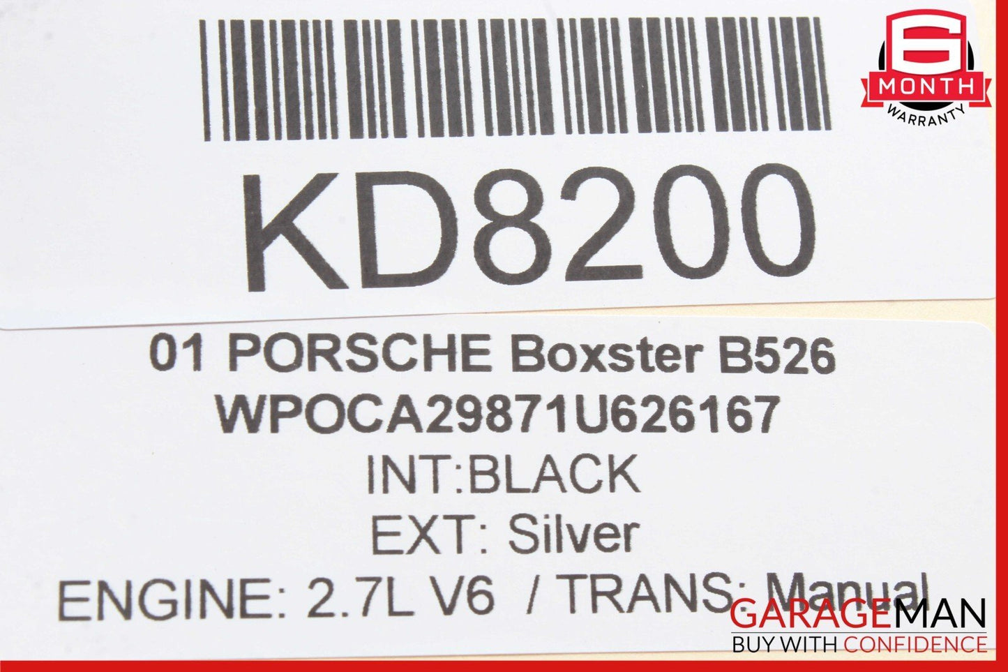 97-04 Porsche Boxster 986 Rear Right or Left Side Lower Control Arm