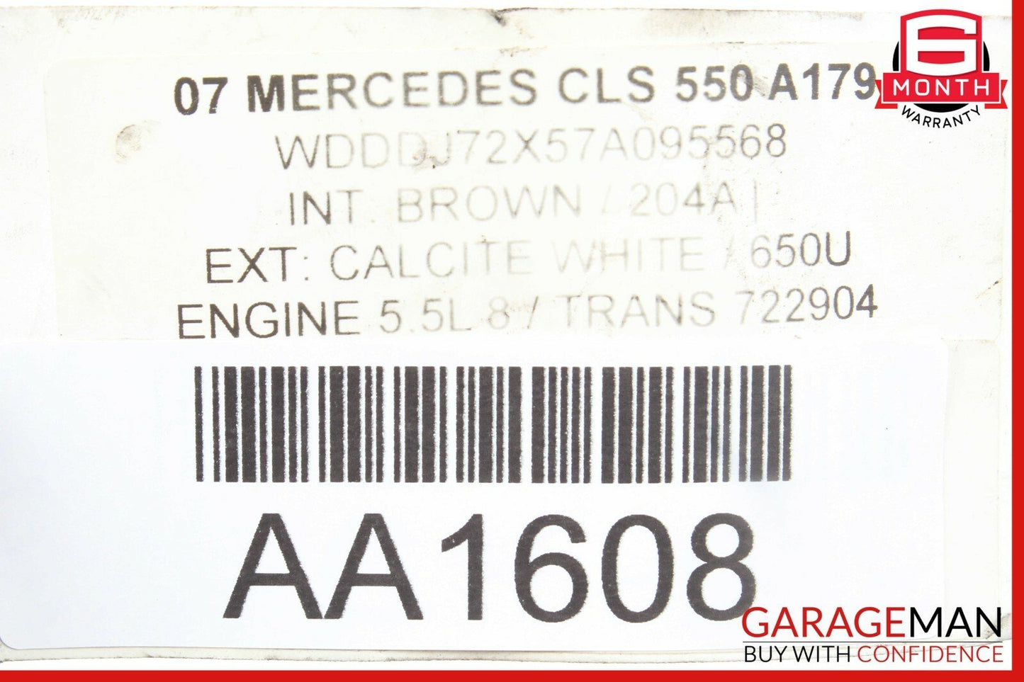 03-11 Mercedes W219 CLS550 Rear Right Side Upper Lateral Control Arm OEM