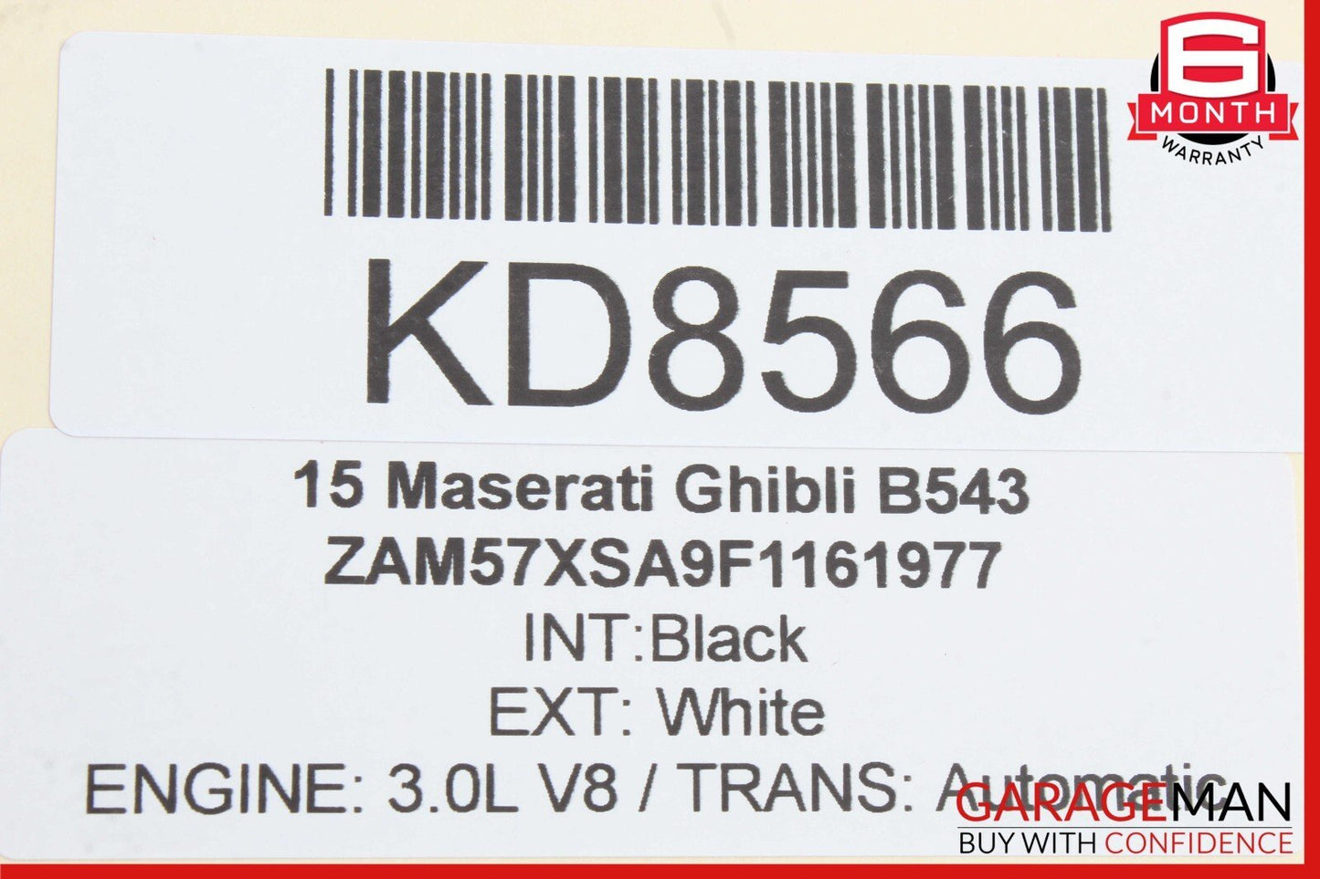 14-17 Maserati Ghibli Front Right Passenger Seatbelt Seat Belt Retractor Black
