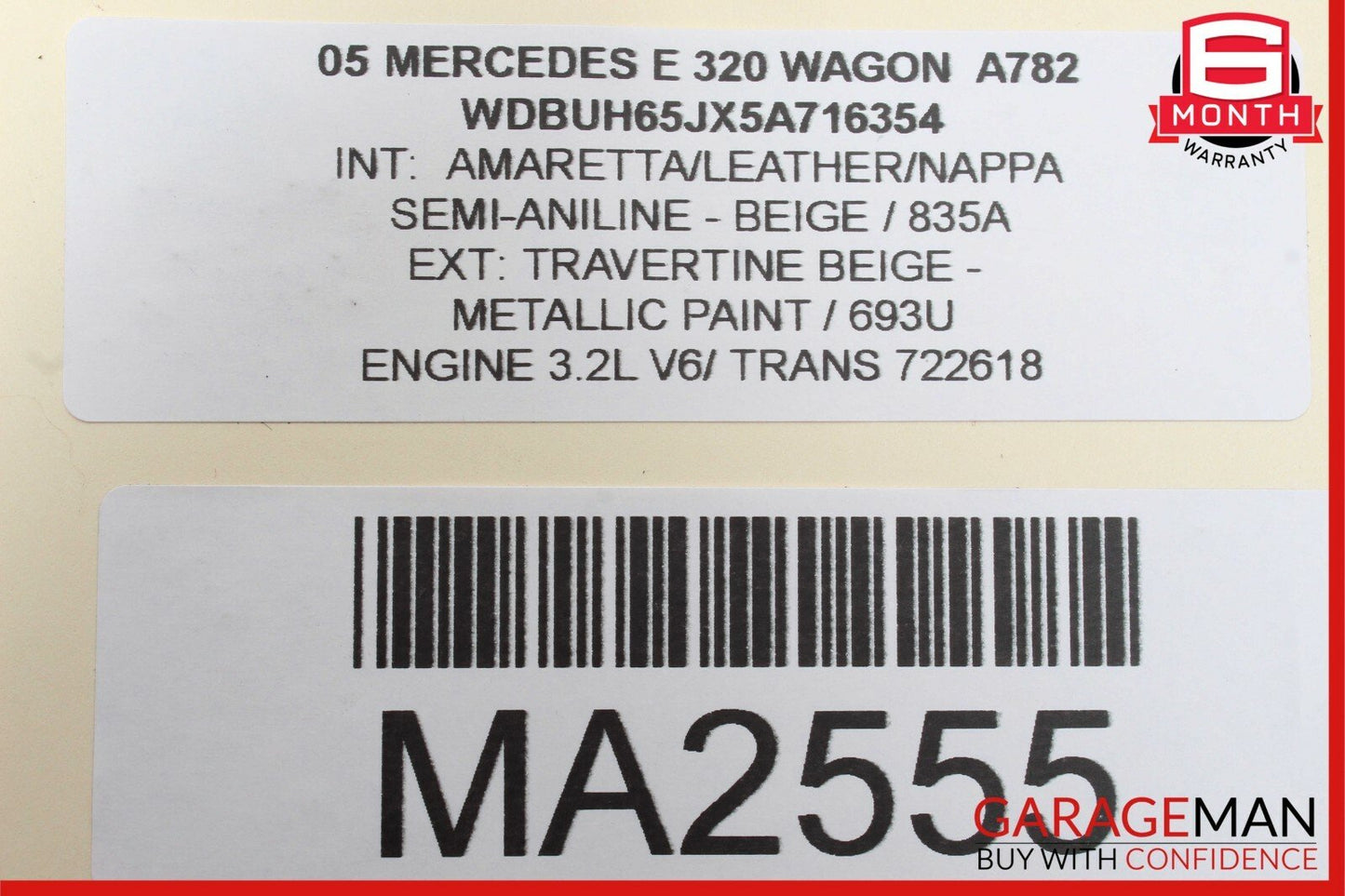 03-11 Mercedes W211 E320 CLS500 Center Ashtray Ash Tray Storage Tray Compartment