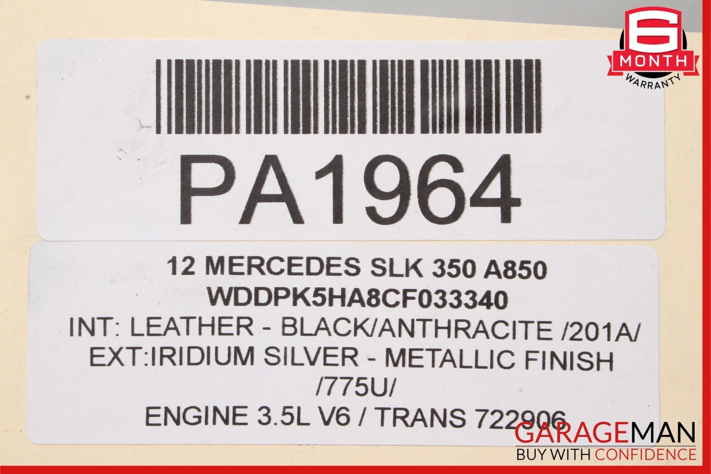 12-16 Mercedes R172 SLK350 Rear Left Spindle Knuckle Driveshaft Axle Assembly