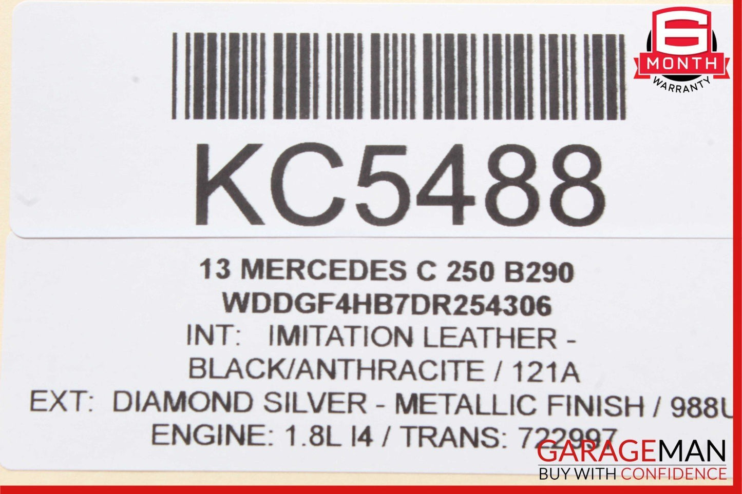 12-14 Mercedes W204 C250 C300 Front Left Driver Side Exterior Door Handle Silver