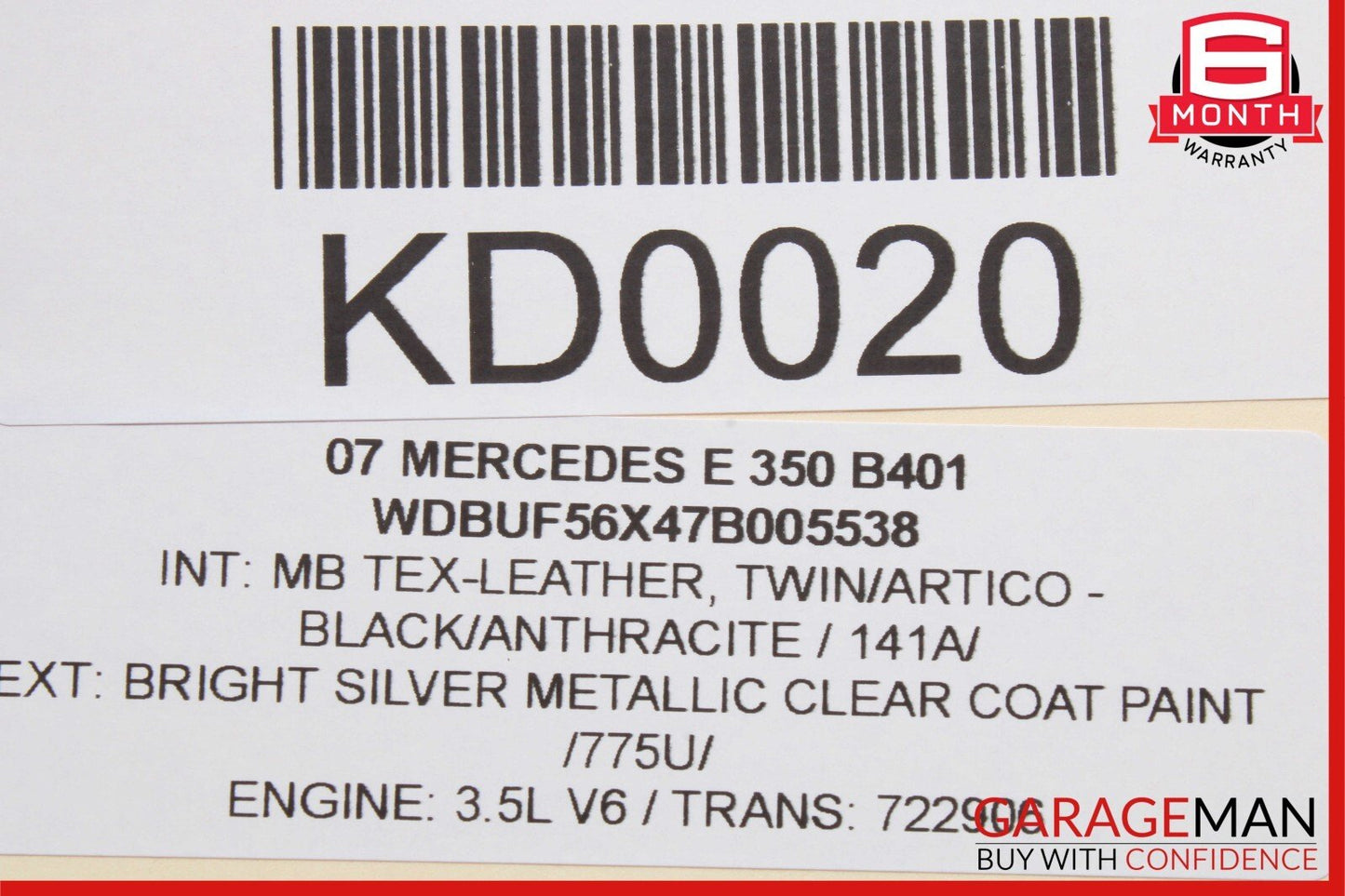 03-09 Mercedes W211 E350 E500 Rear Right Side Exterior Door Handle Bright Silver