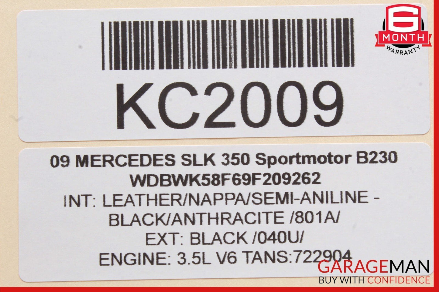 05-11 Mercedes R171 SLK350 SLK300 Right Convertible Top Latch Catch Lock OEM