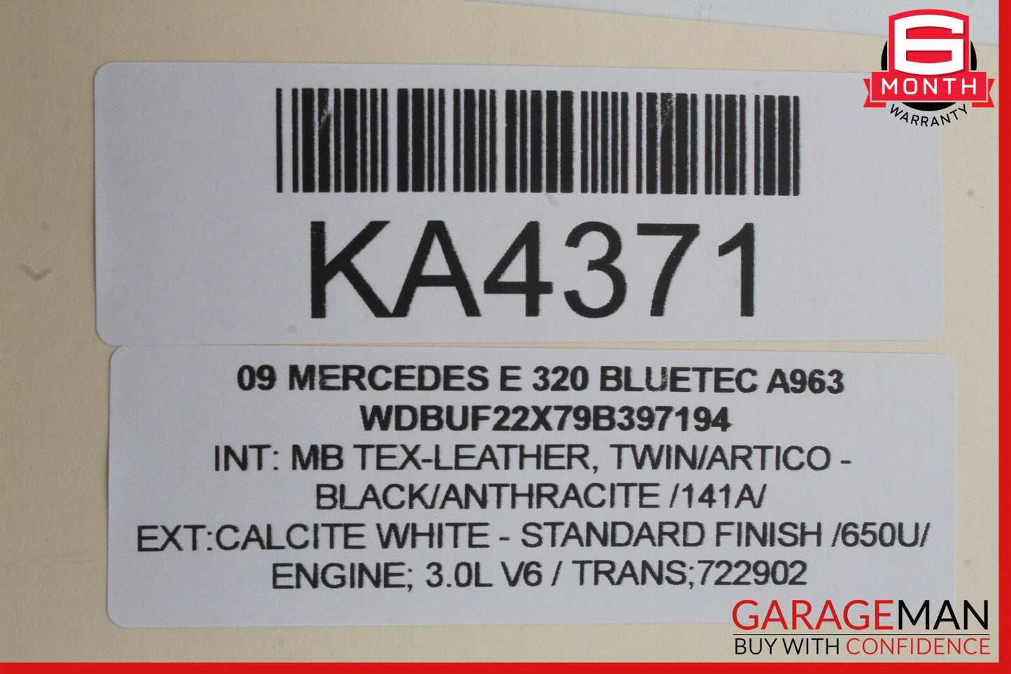 03-09 Mercedes W211 E320 Front Right Passenger Side Exterior Door Handle OEM