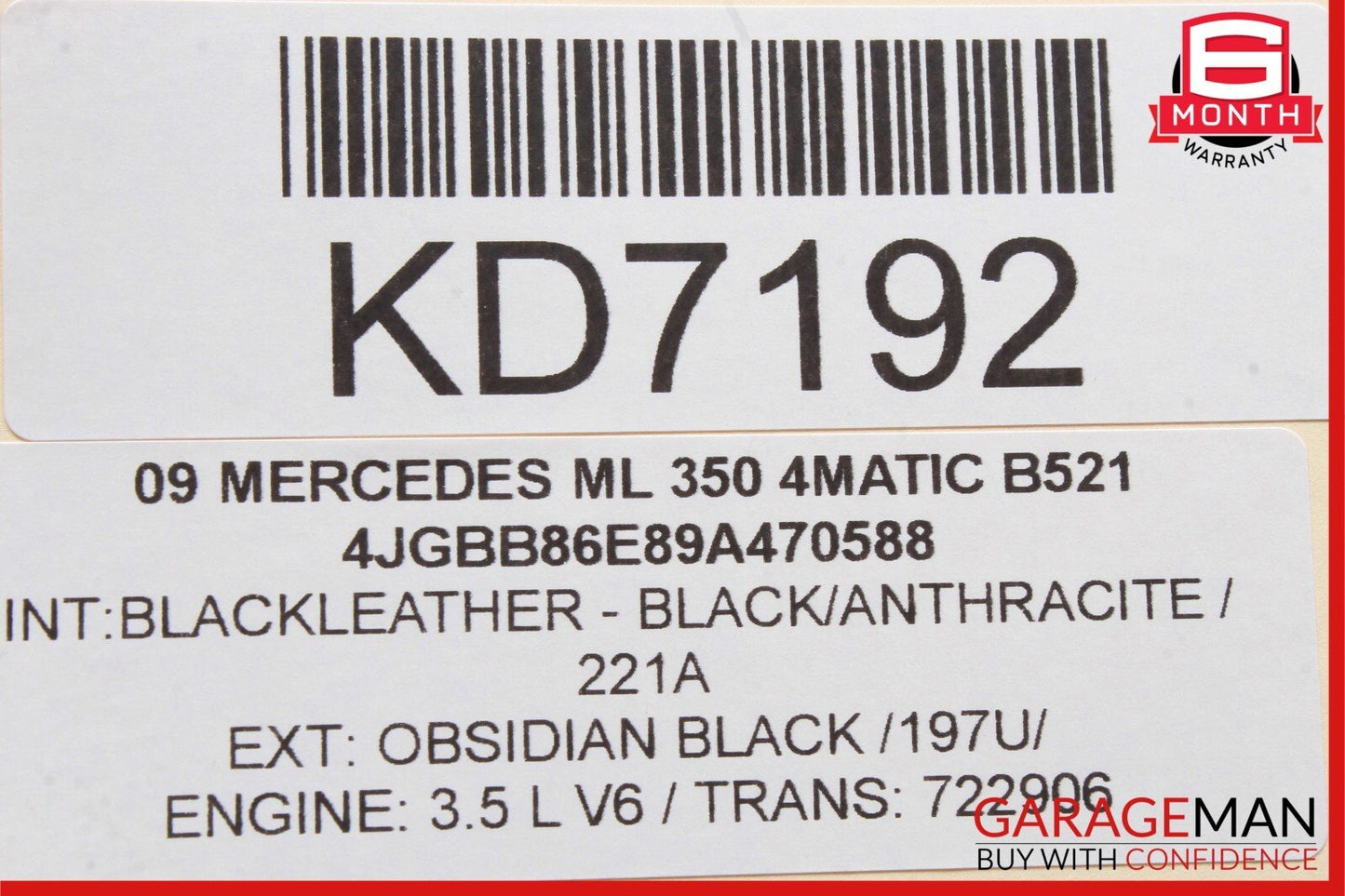 06-09 Mercedes X164 GL450 ML550 Gauge Odometer Instrument Speedometer Cluster
