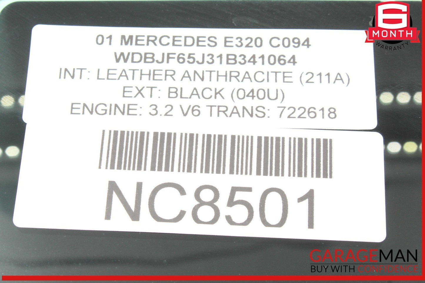 96-03 Mercedes W210 E320 Rear Left Driver Side Door Window Auto Glass OEM