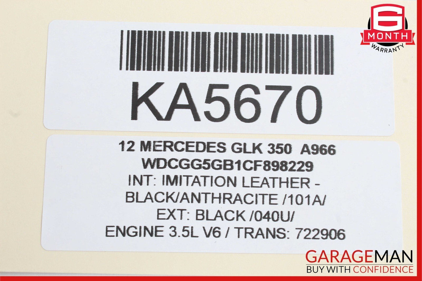 10-15 Mercedes X204 GLK350 GLK250 Rear Left Door Lock Latch Actuator