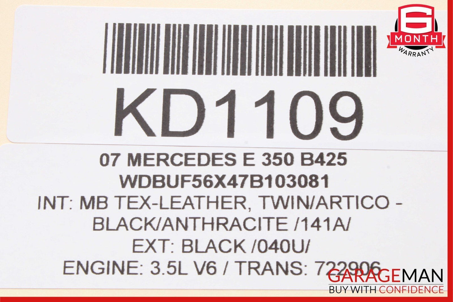 03-09 Mercedes W211 E350 E63 AMG Front Left Driver Side Door Control Module Unit