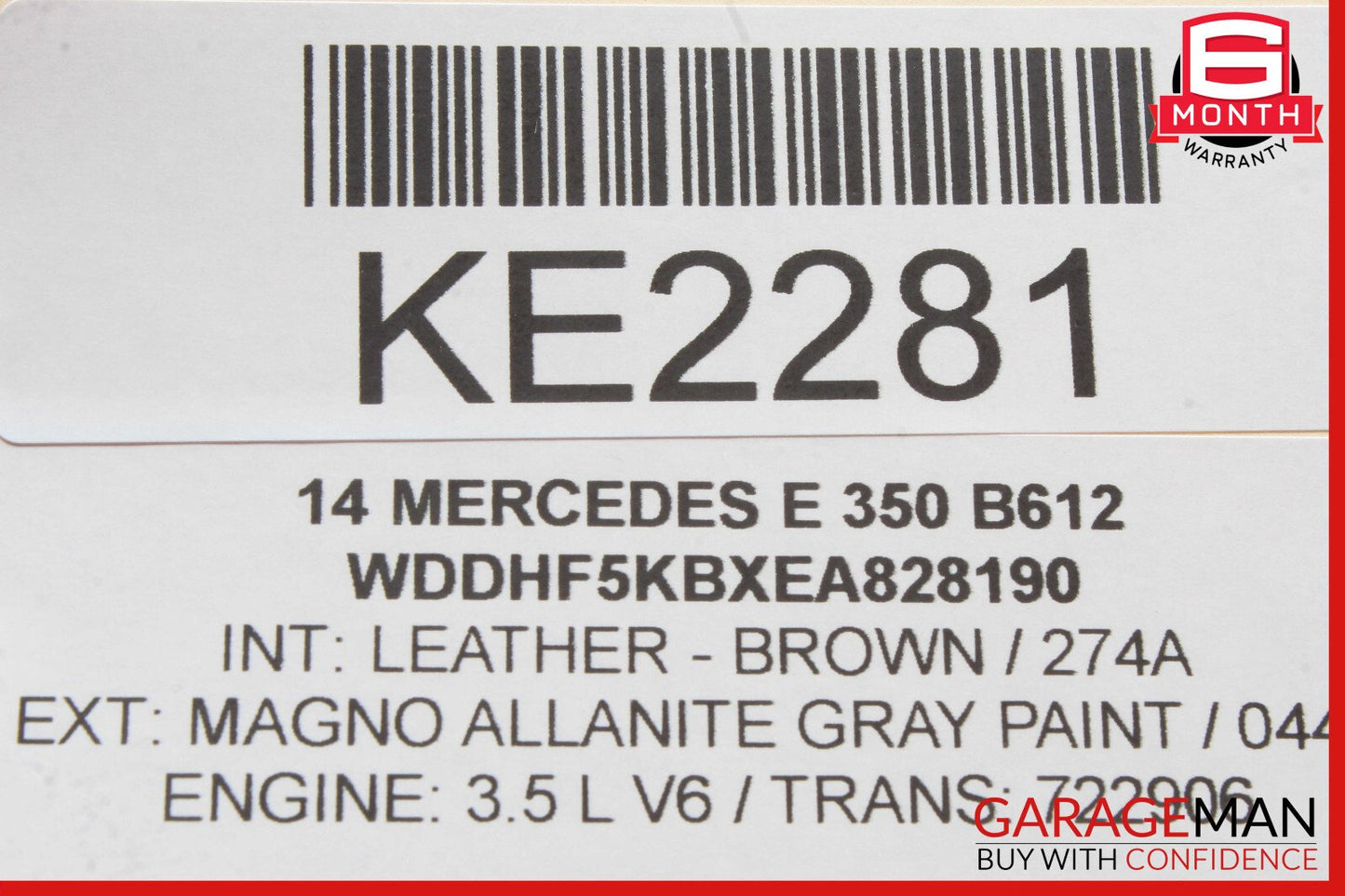 14-16 Mercedes W212 E400 E550 Front Left Side Mirror Door Rear View OEM