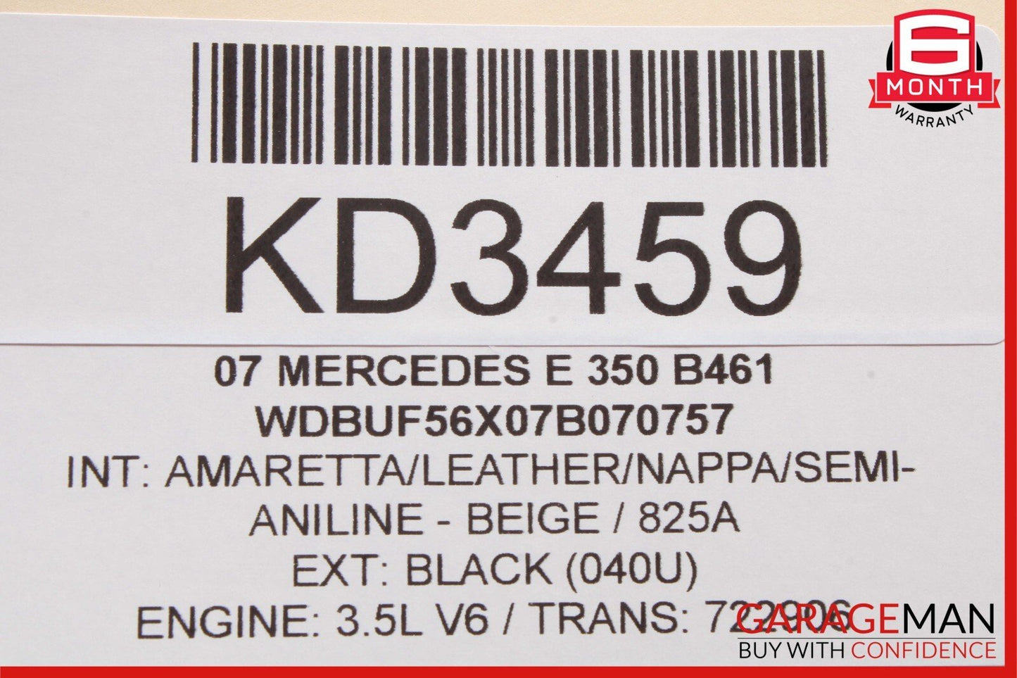 03-09 Mercedes W211 E320 E350 E63 AMG Rear Right Door Window Regulator Motor OEM