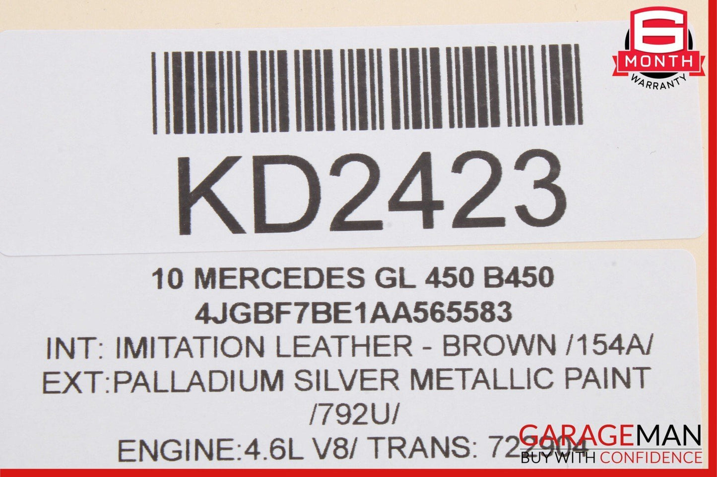 06-12 Mercedes X164 GL450 Rear Right Side Door Wire Harness Wires