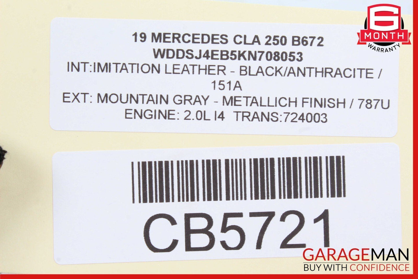 12-20 Mercedes W117 CLA250 SLK250 SLC300 Right Side Exterior Door Handle OEM
