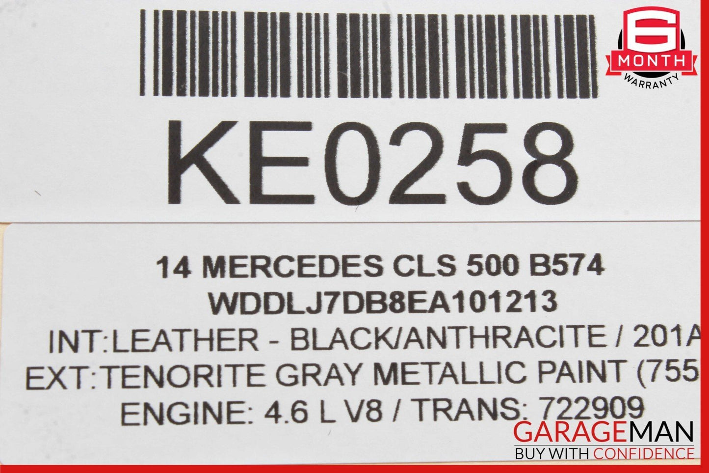 12-18 Mercedes W218 CLS500 CLS400 E350 E400 Front Overhead Dome Light Lamp OEM