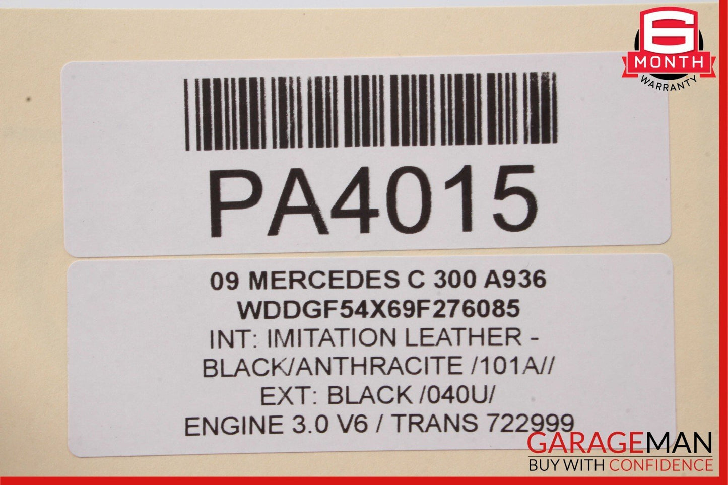 08-11 Mercedes W204 C300 Engine Motor Block Assembly 3.0L V6 M272 RWD OEM 152k