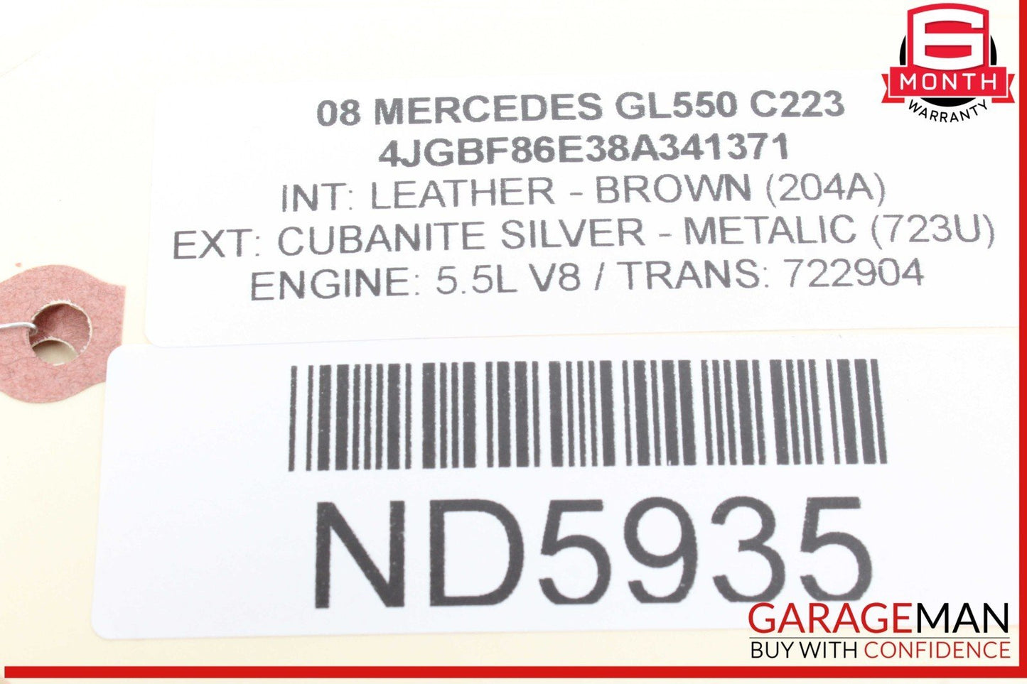 07-19 Mercedes X164 GL550 GL450 Rear 3rd Third Row Seat Motor 1648201942 OEM