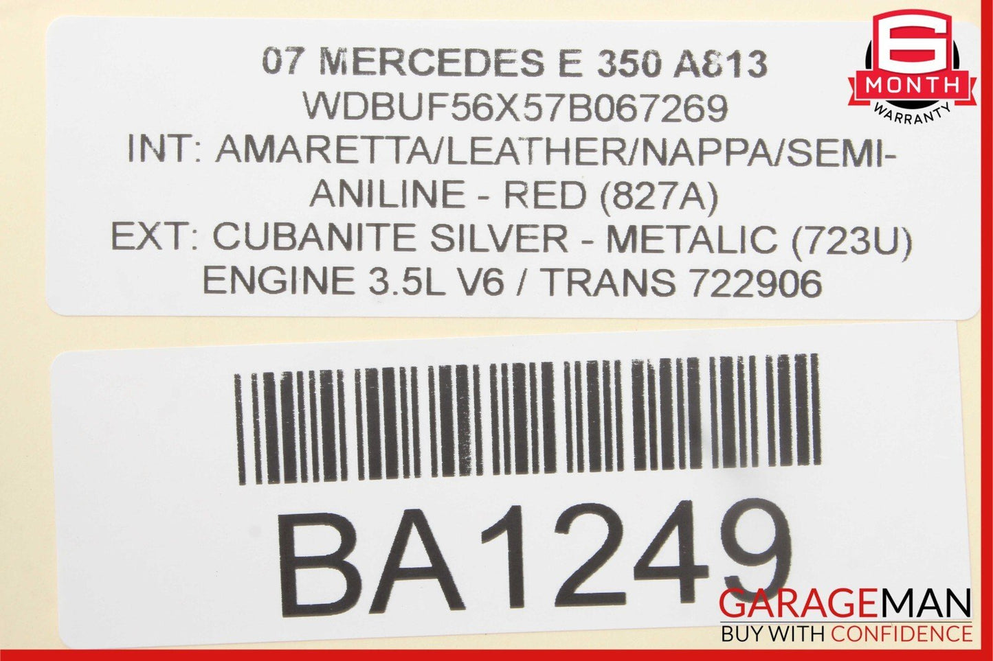 03-09 Mercedes W211 E350 C230 Sirius Satellite Radio Receiver 1698270162 OEM