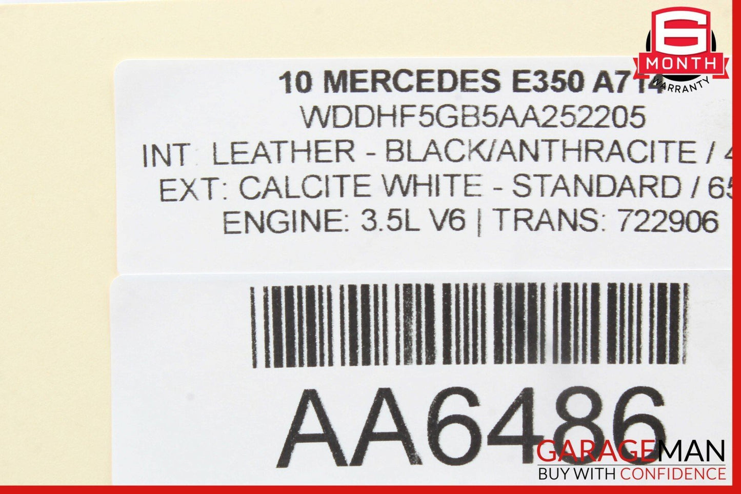 10-14 Mercedes W212 E350 Rear Left Driver Side Door Window Regulator Motor OEM