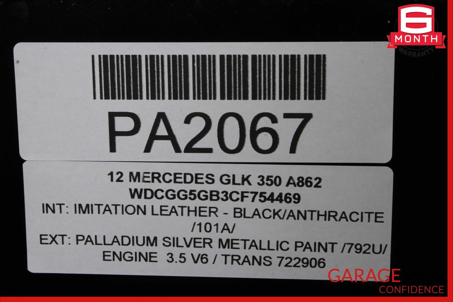 10-12 Mercedes X204 GLK350 Front Windshield Wind Shield Window Glass OEM