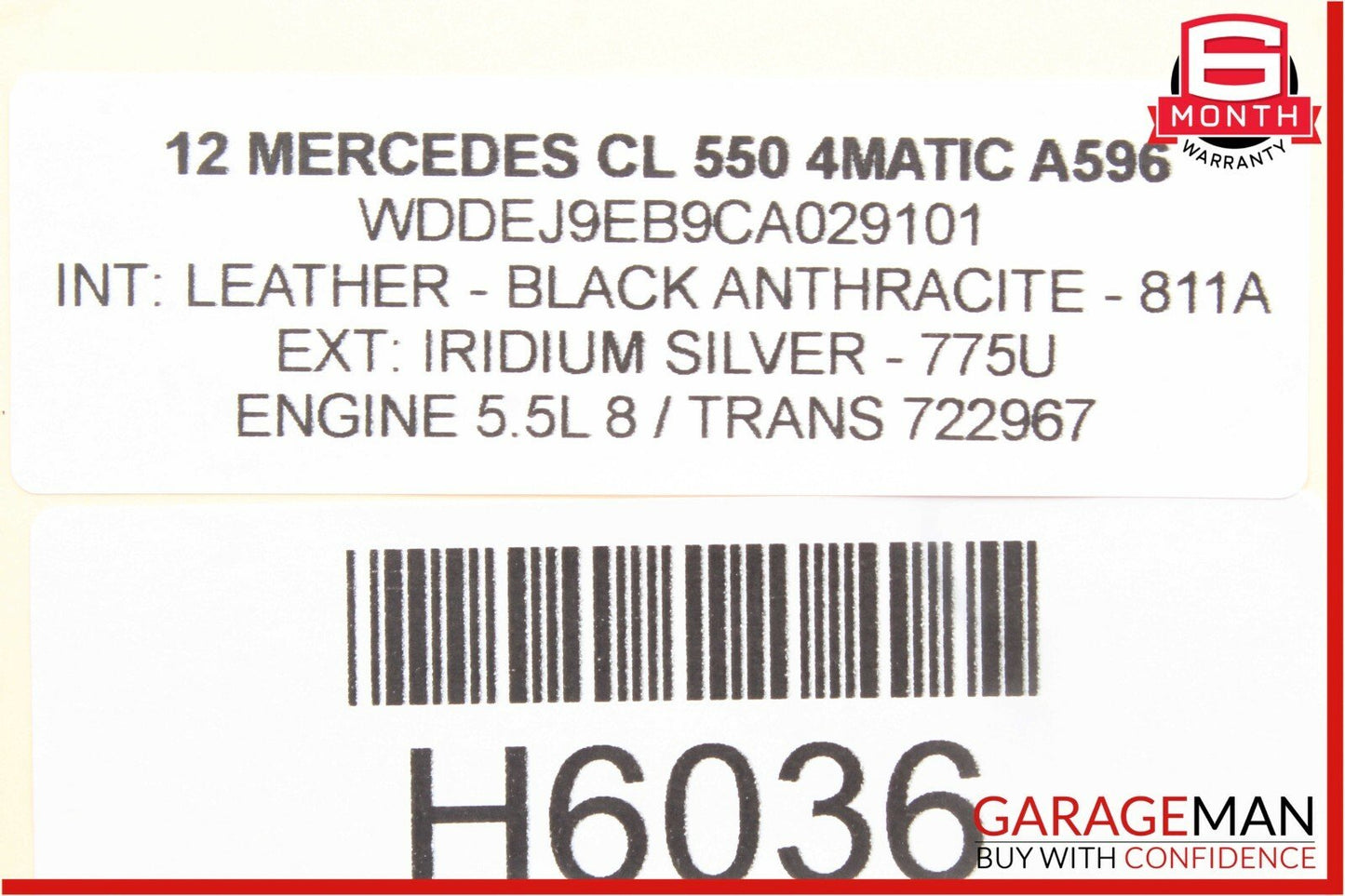 07-13 Mercedes W216 CL550 S550 S600 Rear Trunk Lid Lock Unlock Release Handle
