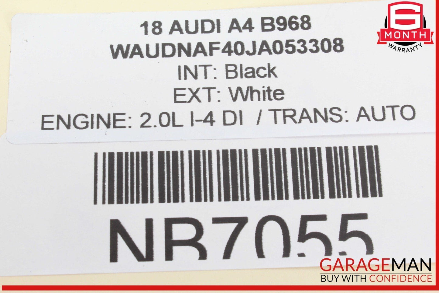 17-24 Audi A4 Engine Turbocharger Intercooler Inter Cooler 8W0145805N OEM