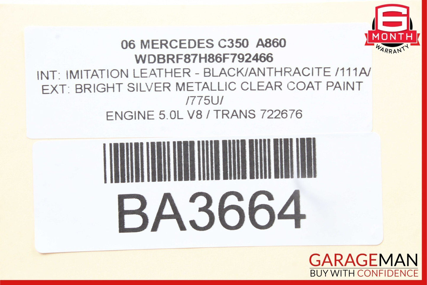 01-07 Mercedes W203 C230 C280 C350 Front Right Side Door Control Module Unit