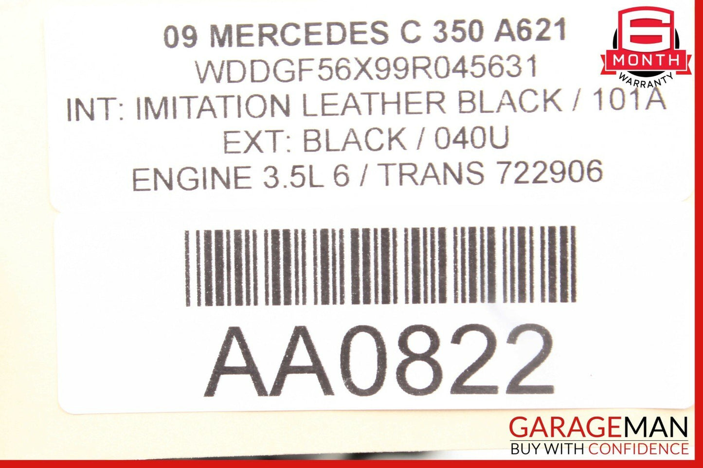 08-14 Mercedes W204 C350 Front Left Side Door Control Module OEM