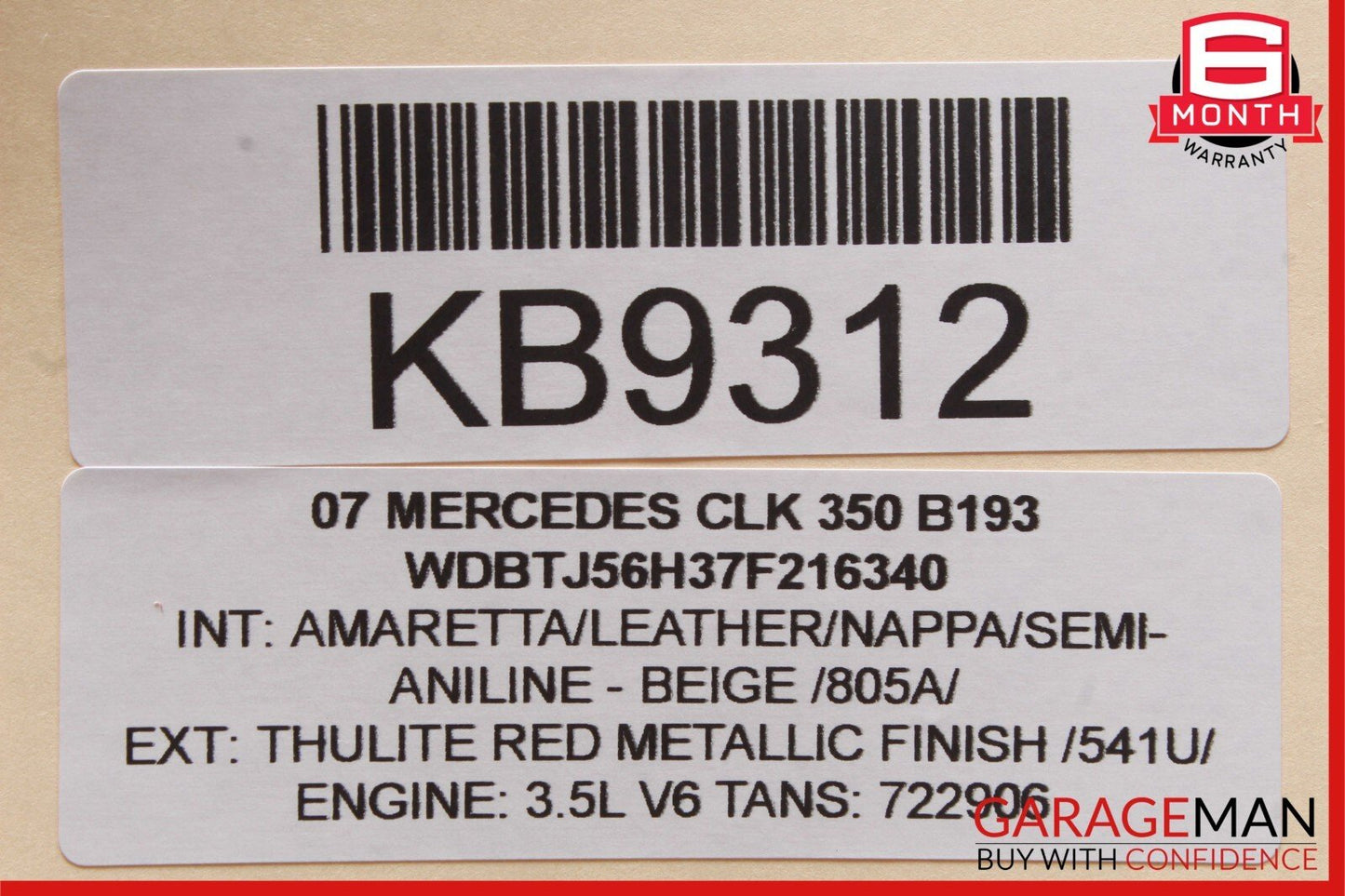 05-12 Mercedes CLK350 GL450 CLS500 Front Right Side Foglight Fog Light Lamp OEM