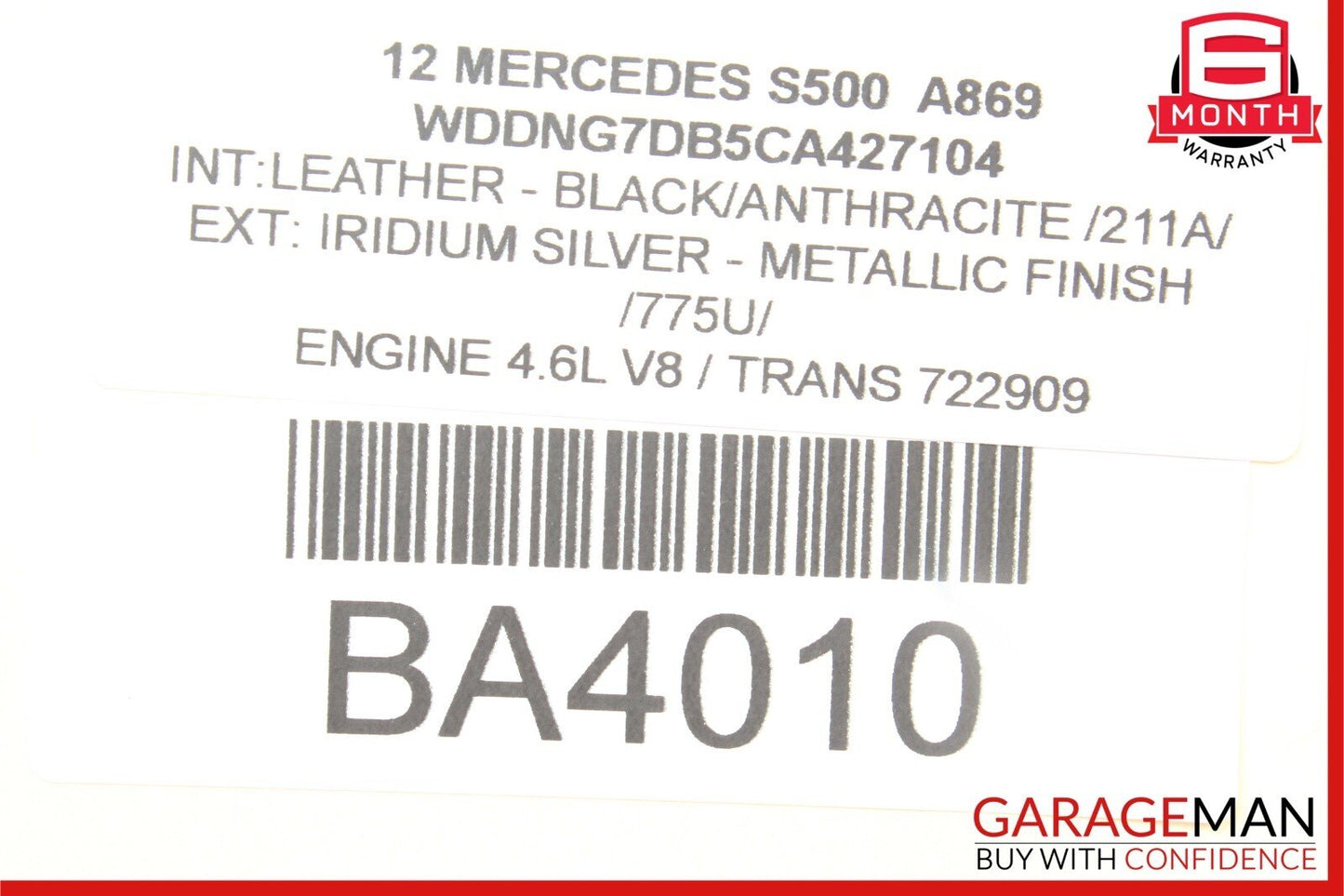 10-13 Mercedes W221 S550 S63 AMG Rear Sam Fuse Box Relay Control Assembly OEM