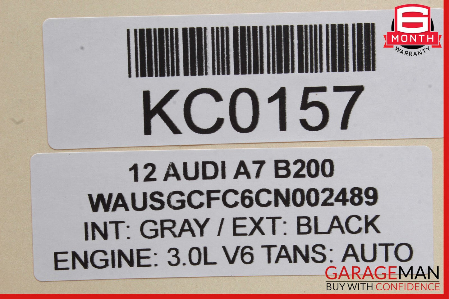 12-18 Audi A7 Front Left Driver Side Door Window Regulator Motor Unit OEM