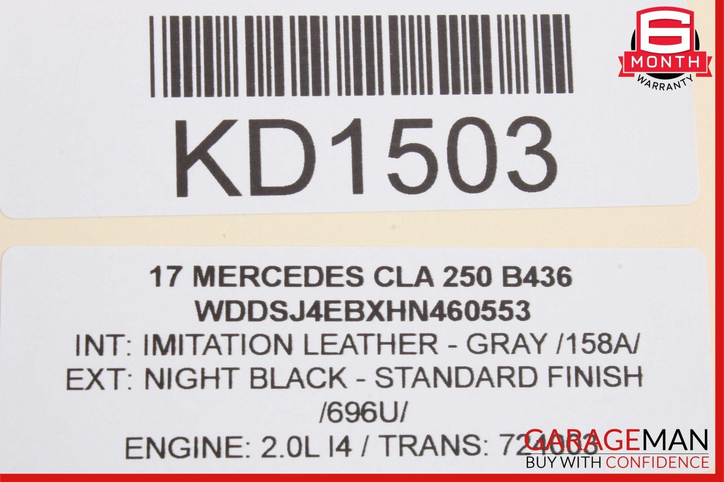 14-18 Mercedes W117 CLA250 Front Left Driver Side Door Lock Latch Actuator OEM