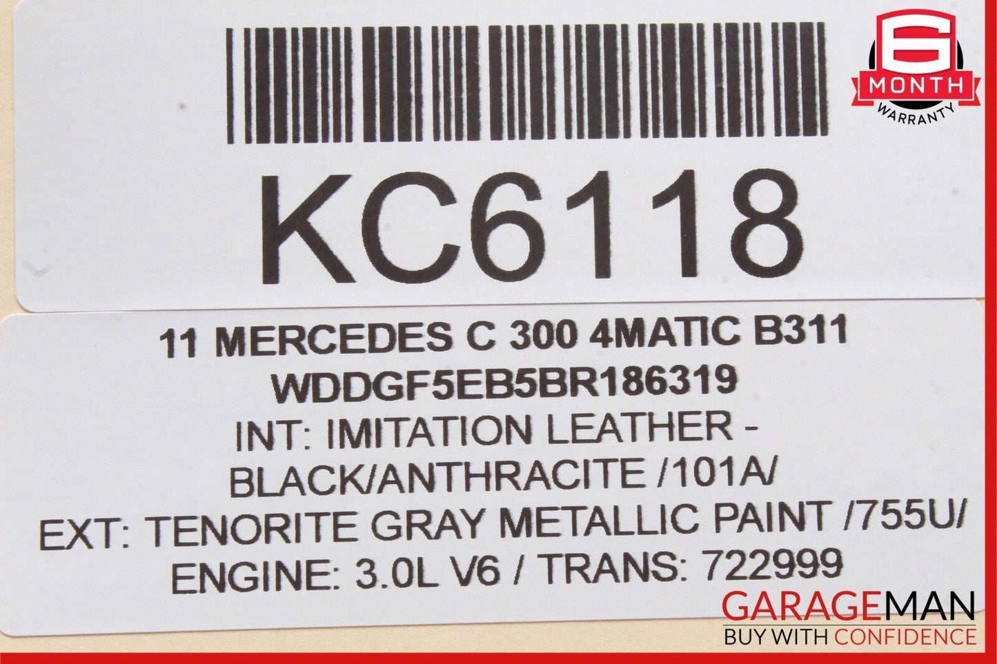 08-11 Mercedes W204 C300 4MATIC Dash Dashboard Screen Display Monitor Cover OEM