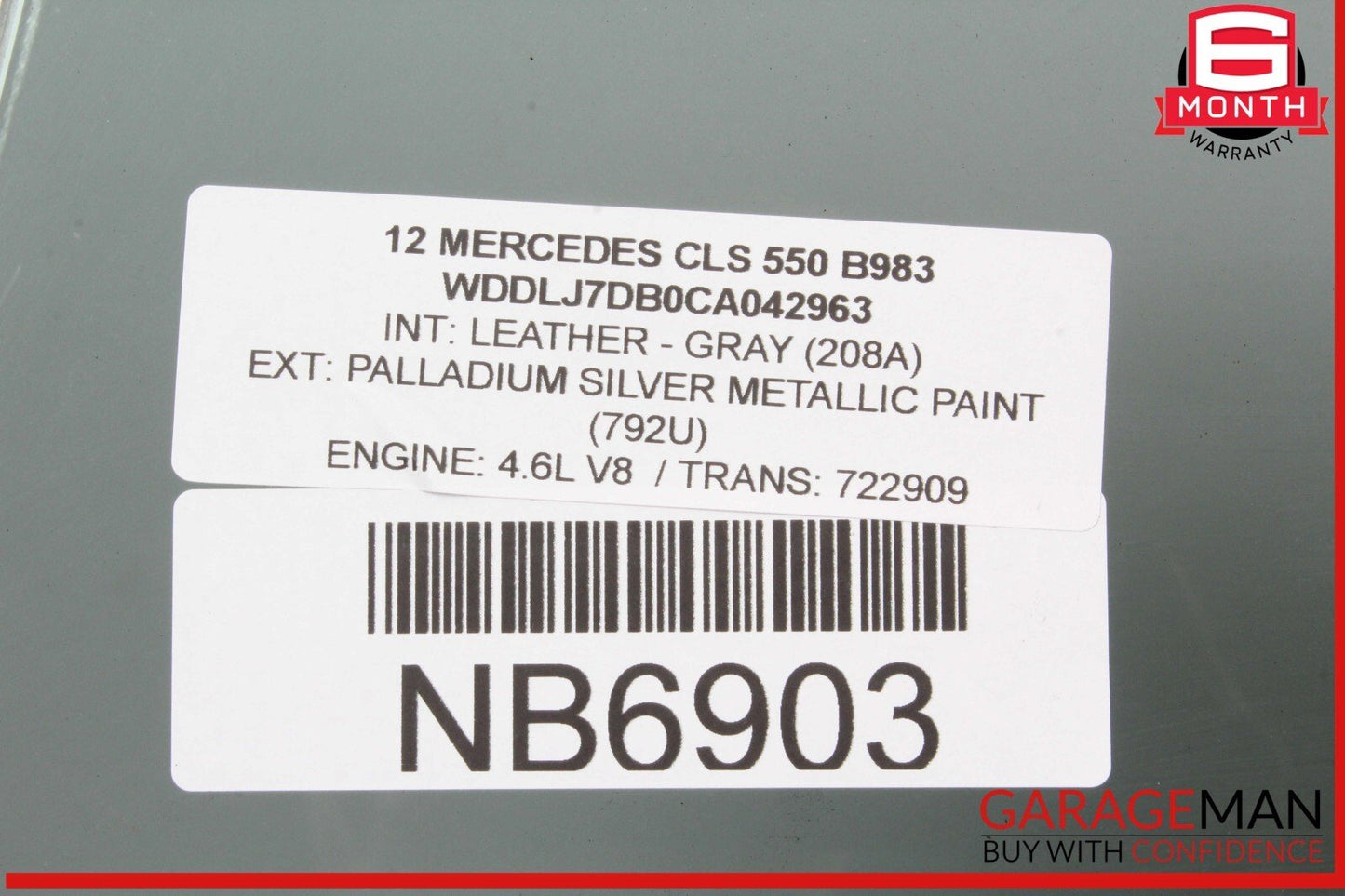 12-18 Mercedes W218 CLS550 CLS63 AMG Rear Left Driver Side Door Window Glass OEM