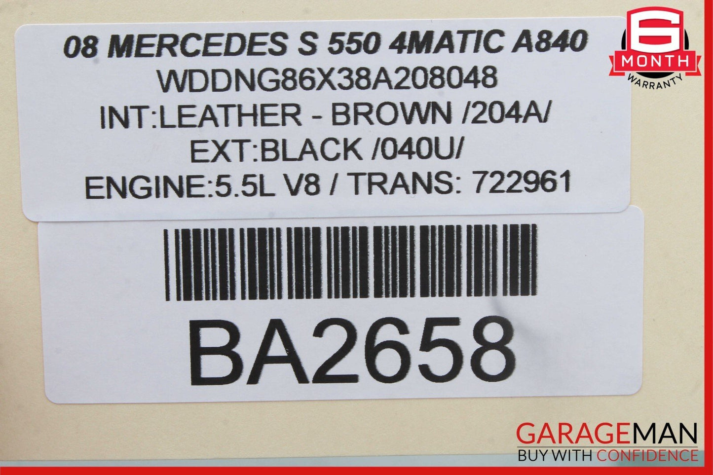 07-10 Mercedes W221 S400 S550 CL550 Keyless Go Control Module Unit OEM