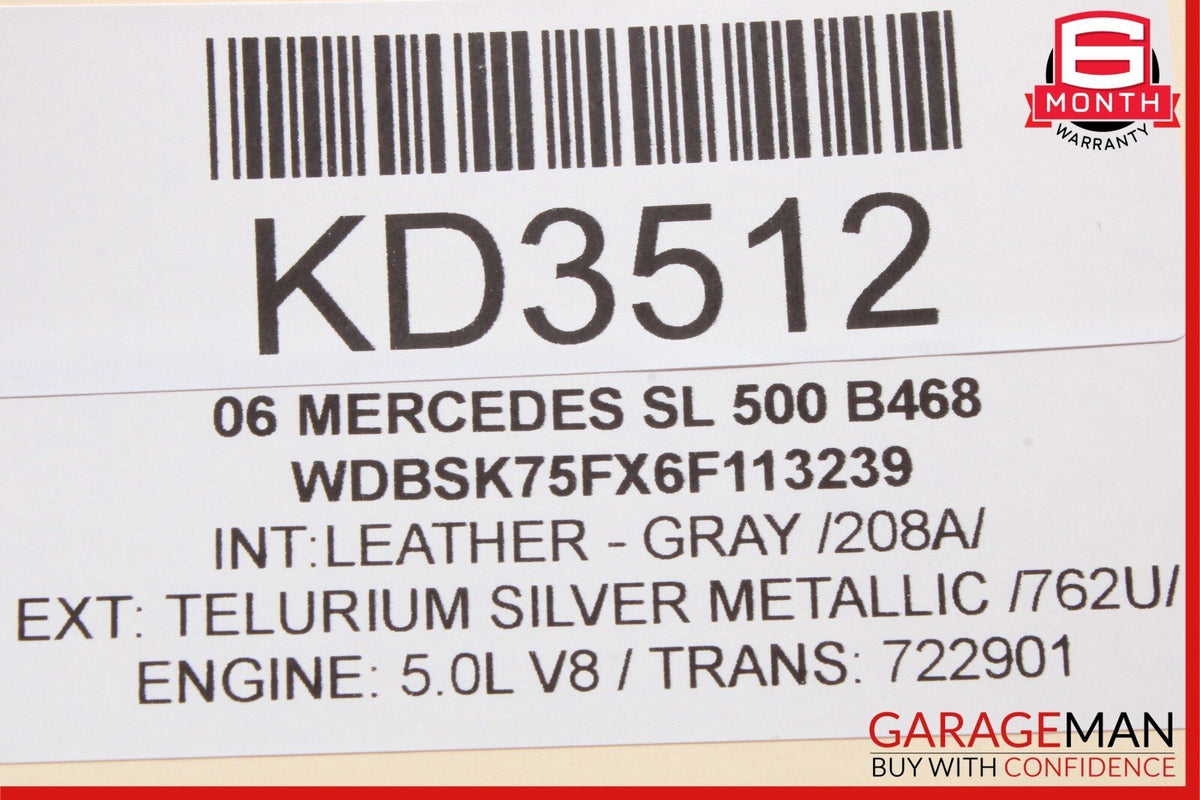 05-11 Mercedes R230 SL500 SLK280 Front Left Side Door Window Regulator Motor OEM