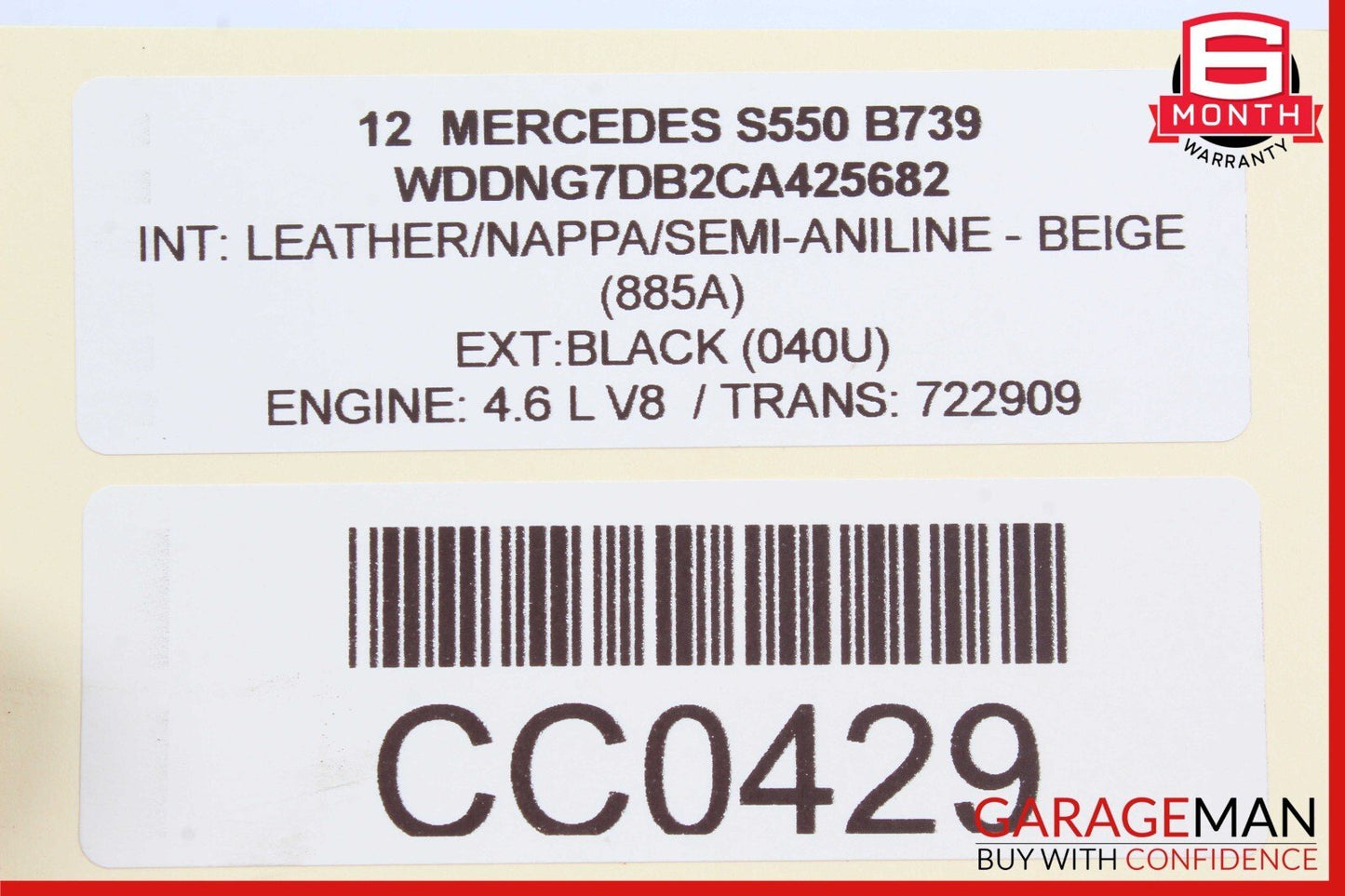 12-17 Mercedes S550 E550 CL550 4.7L Engine Starter Motor 2789060800