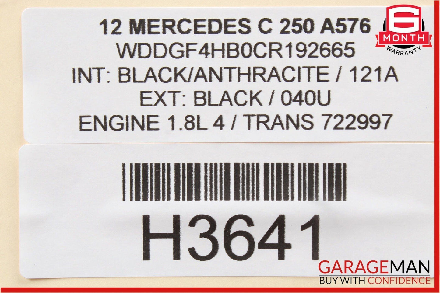 12-14 Mercedes W204 C250 Keyless Go Front Right Exterior Door Handle w/ Actuator