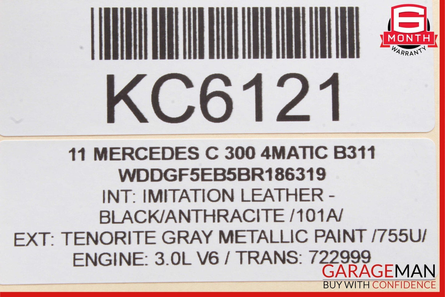 08-15 Mercedes W204 C300 4MATIC Front Right Passenger Seat Airbag Air Bag OEM