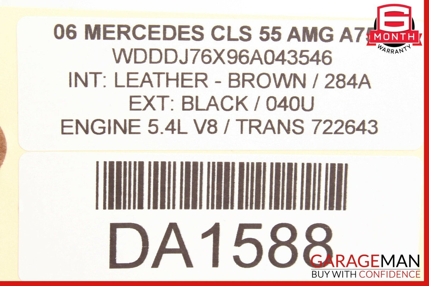06-08 Mercedes W219 CLS55 CLS500 Parktronic Control Module PDC 2195450332 OEM
