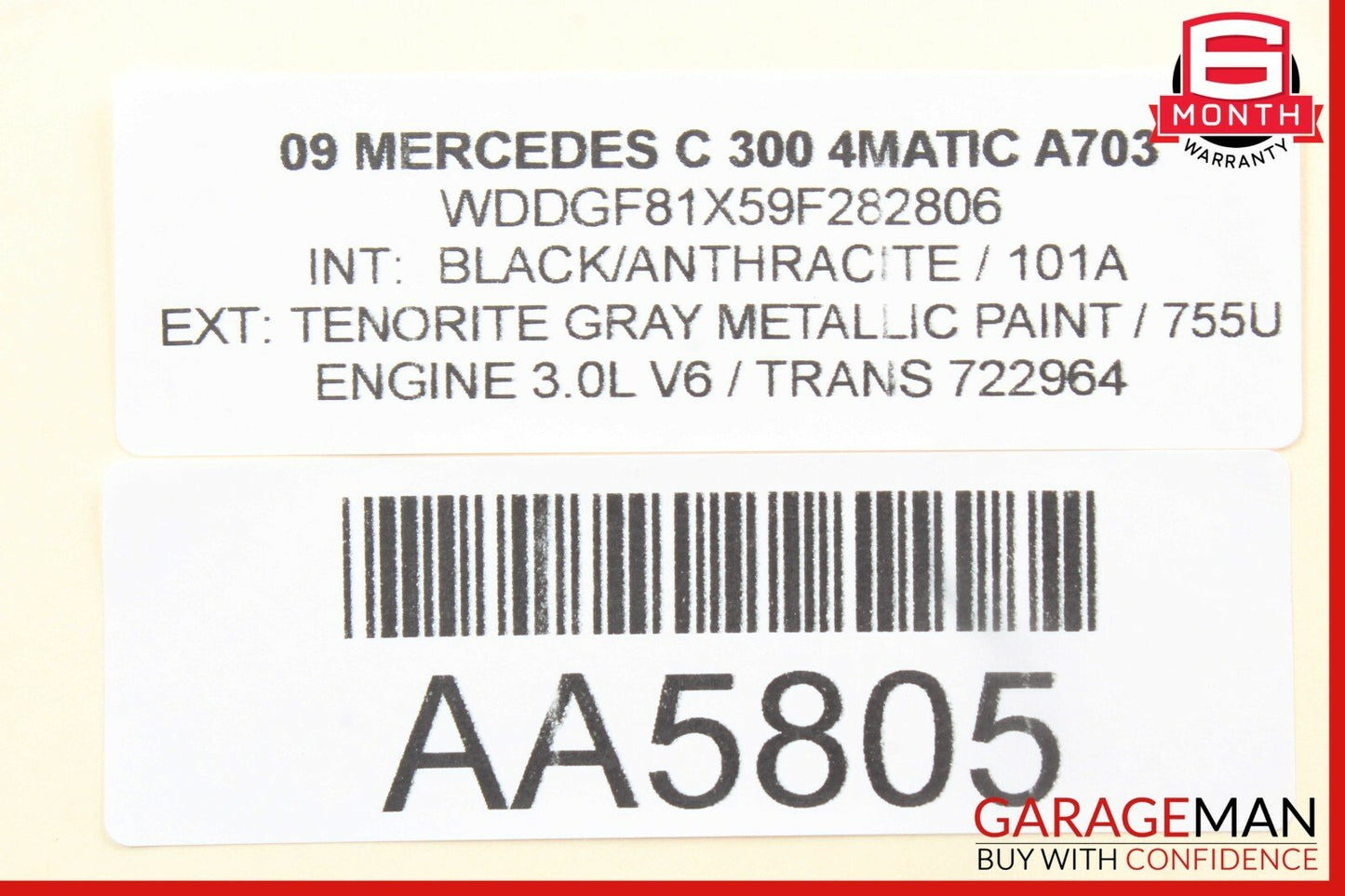 08-11 Mercedes W204 C300 C63 AMG Rear Left Side Door Control Module Unit OEM