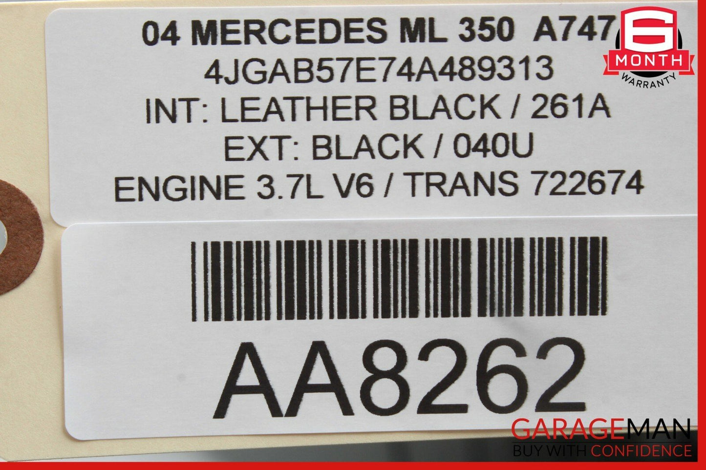06-12 Mercedes X164 GL450 R550 ML450 Rear Windshield Glass Wiper Motor OEM