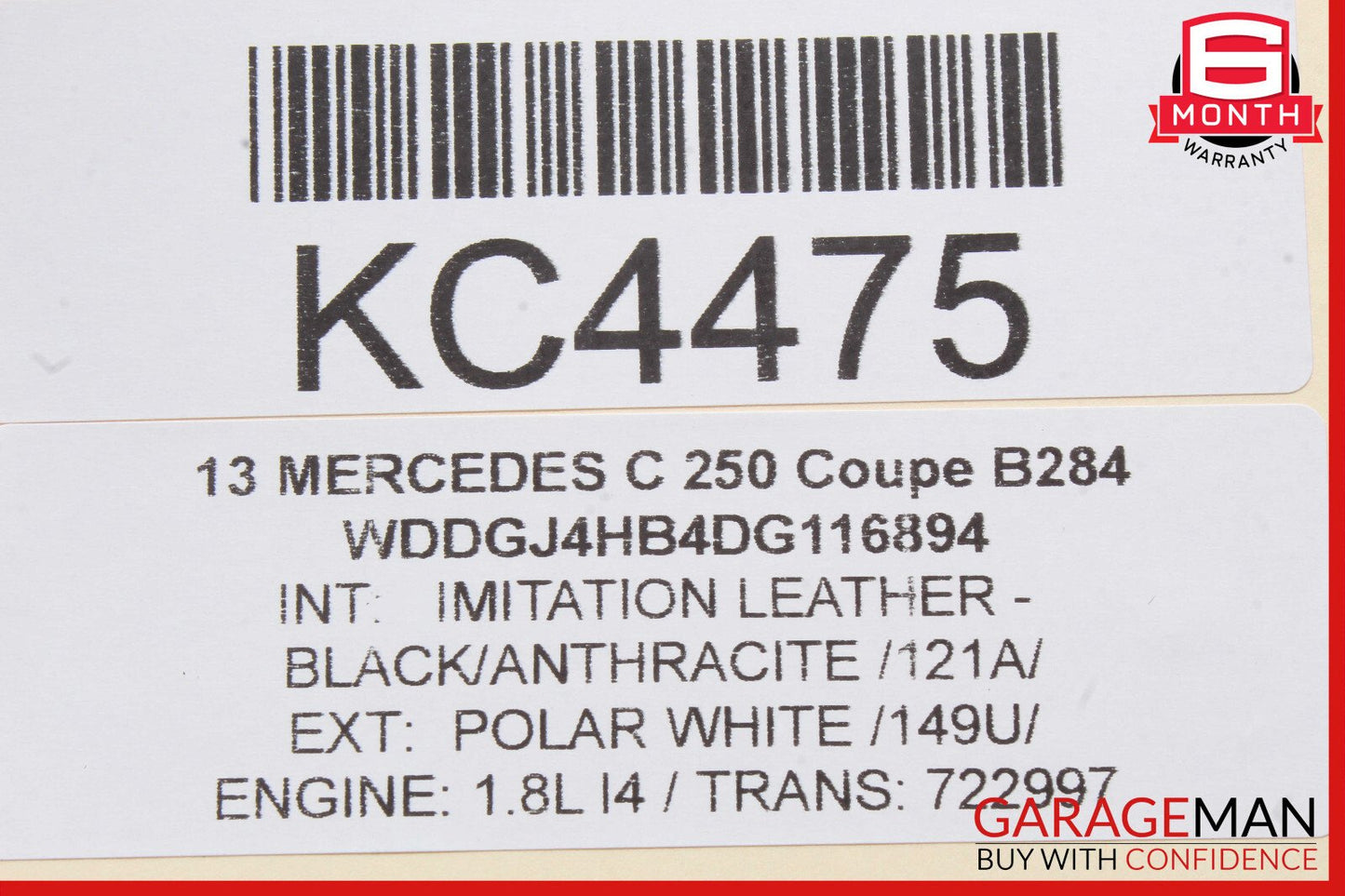 08-16 Mercedes W204 C250 C350 Front Right Door Window Regulator Motor OEM