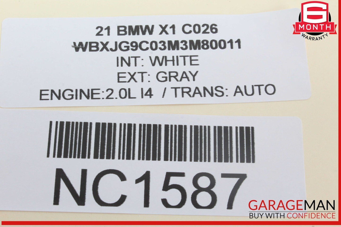 16-22 BMW X1 Rear Left or Rear Right Side Reading Dome Light LED Lamp OEM