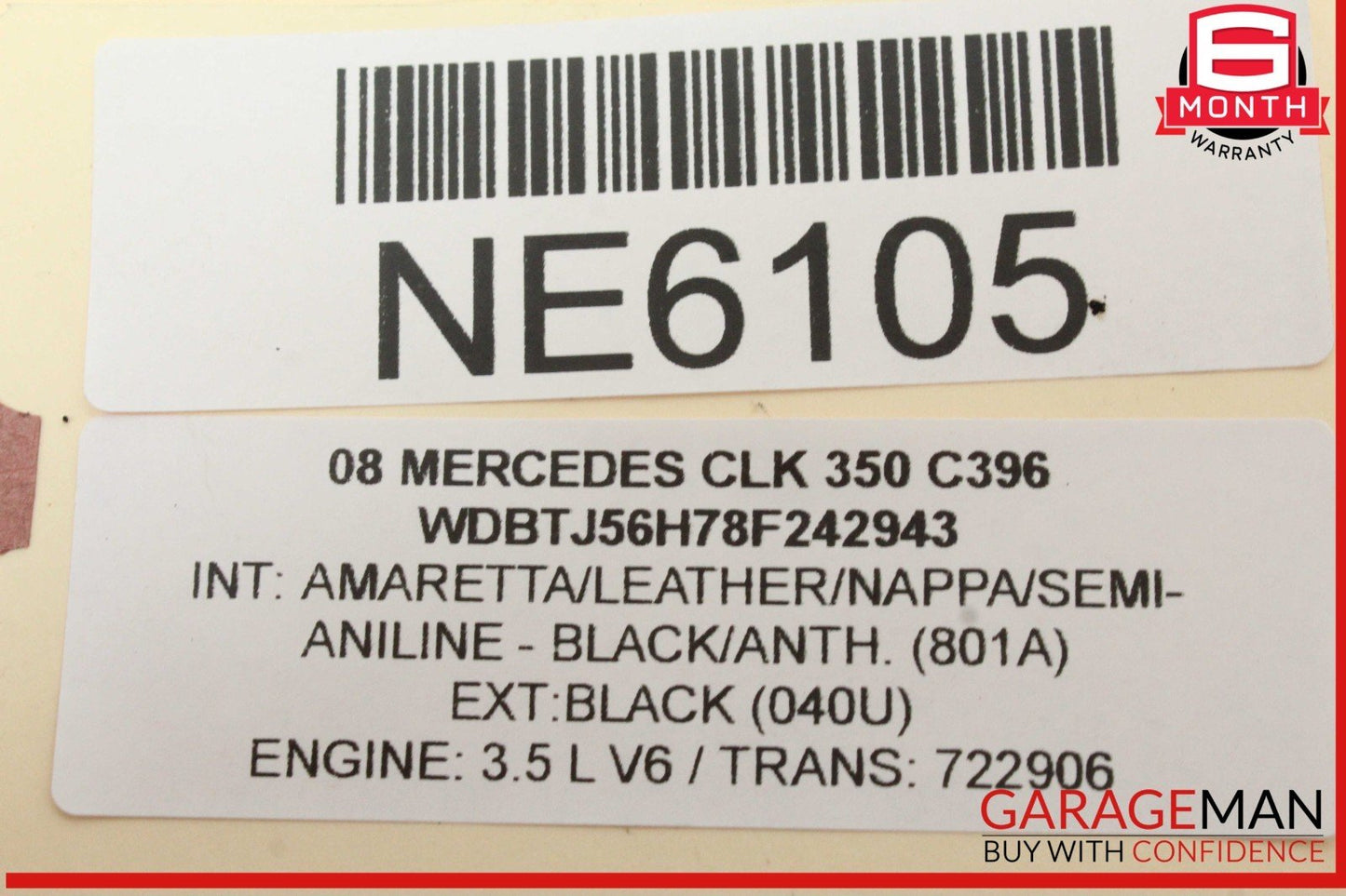 03-11 Mercedes W209 CLK350 CLK500 Bosch Engine Starter Motor 0061510501 OEM