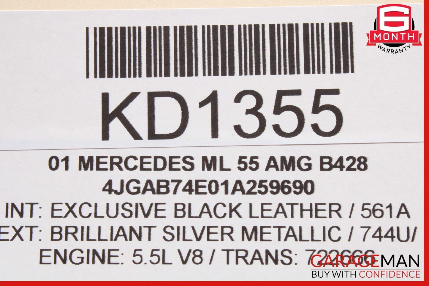 98-05 Mercedes W163 ML320 ML55 AMG CD Changer 6 Disk Player w/ Magazine MC3110