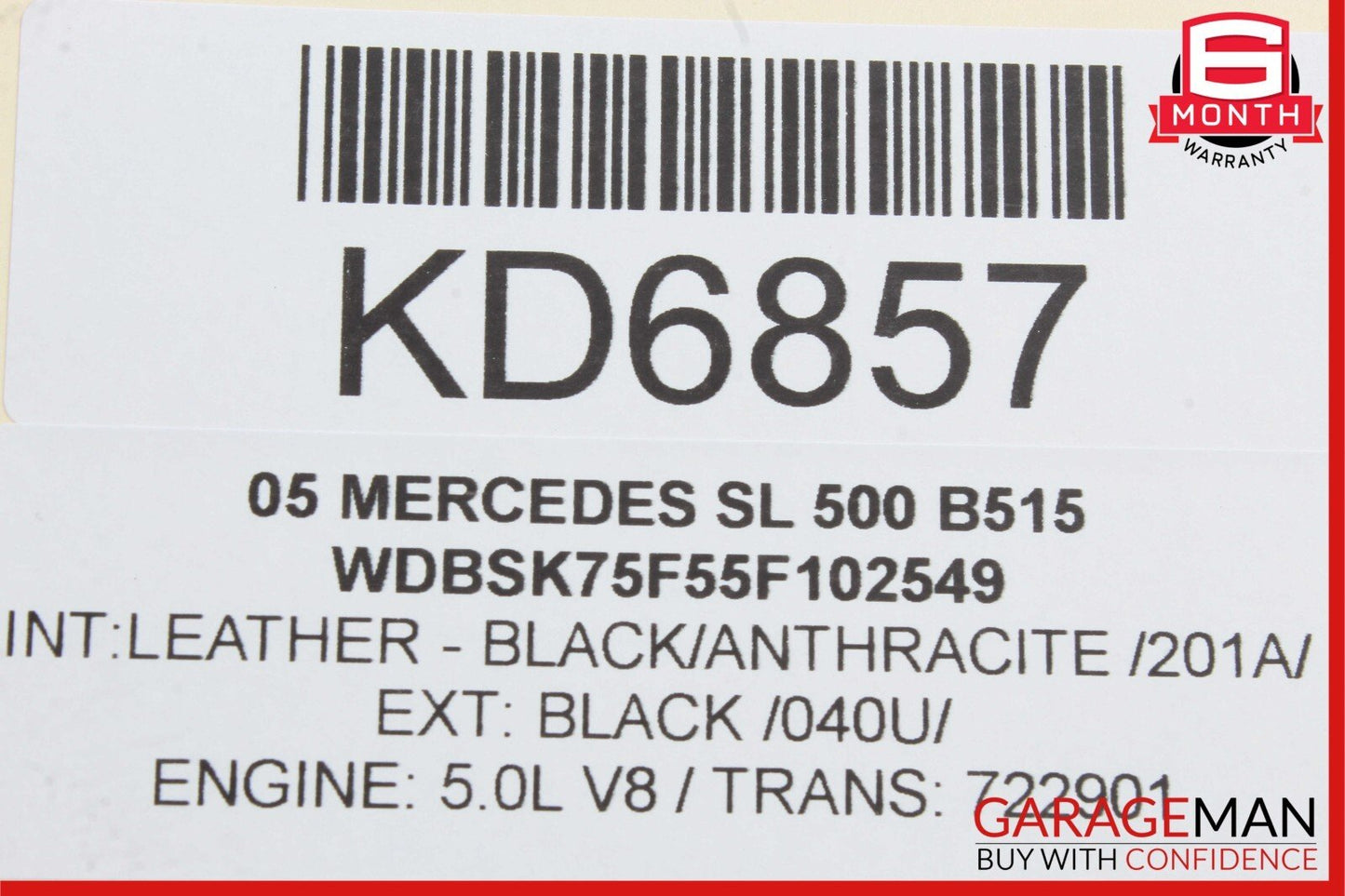 03-12 Mercedes R230 SL500 Rear Right Side Wheel Spindle Knuckle Hub Bearing OEM