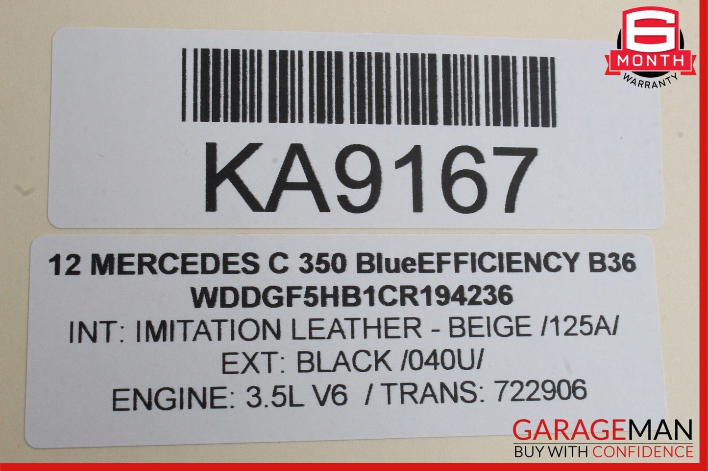 10-16 Mercedes W204 C350 E350 SLK350 Active Lane Assist Front Camera OEM