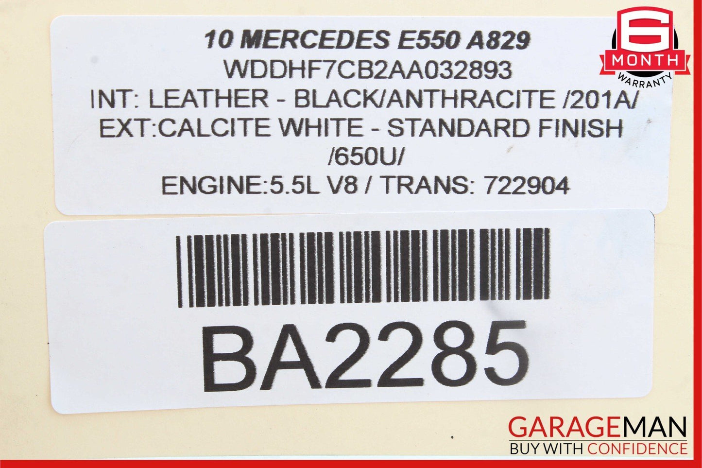 10-16 Mercedes W212 E350 E550 Rear Right Passenger Side Suspension Control Arm