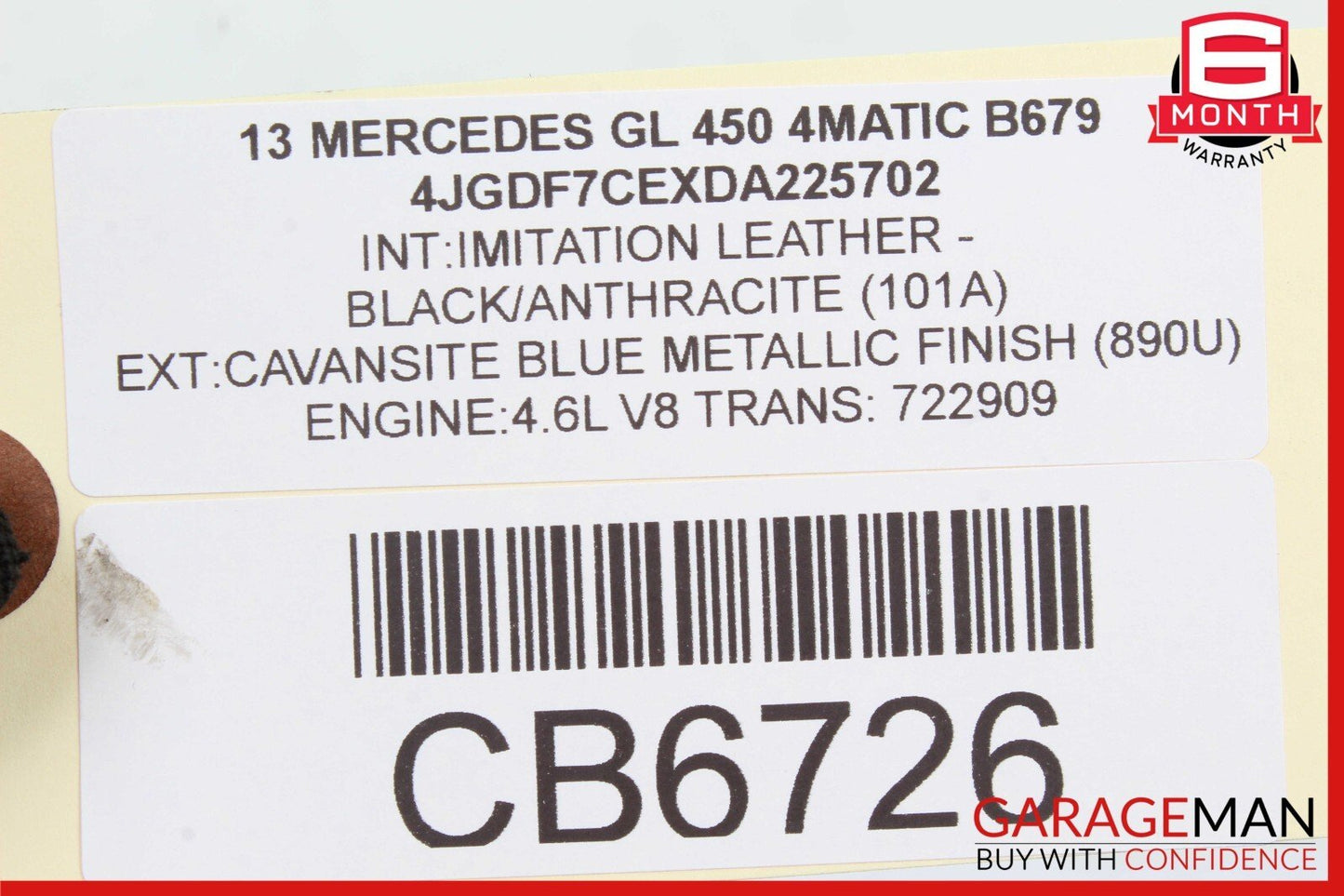 11-18 Mercedes X166 GL450 CL550 E550 4.7L Engine Motor Vacuum Pump