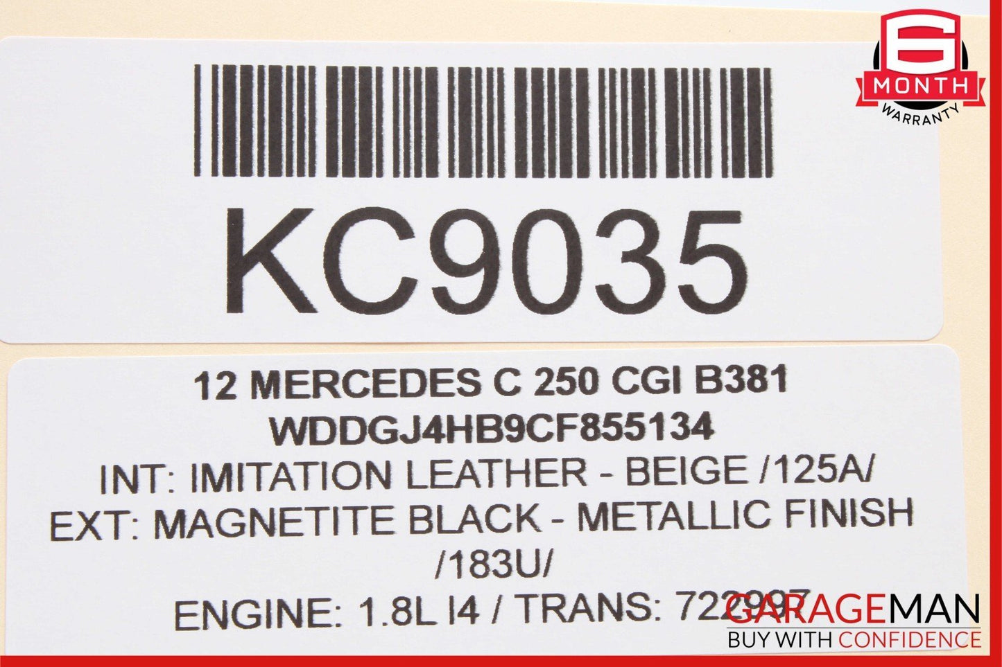 08-17 Mercedes W204 C250 E350 Right Side Exterior Door Handle Keyless Go OEM